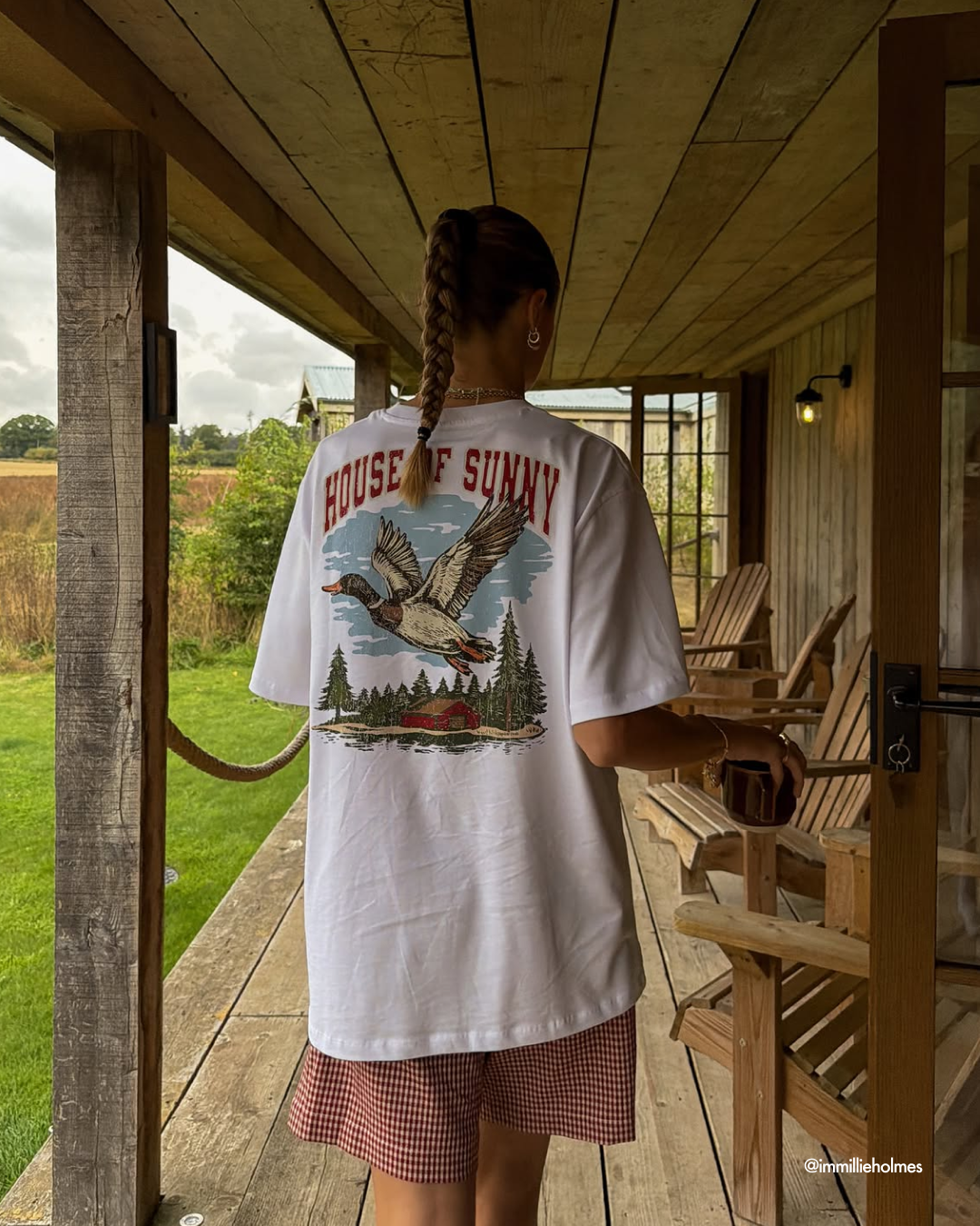 House Of Sunny Womens Tops Camp Tee t-shirt oversize in cotone