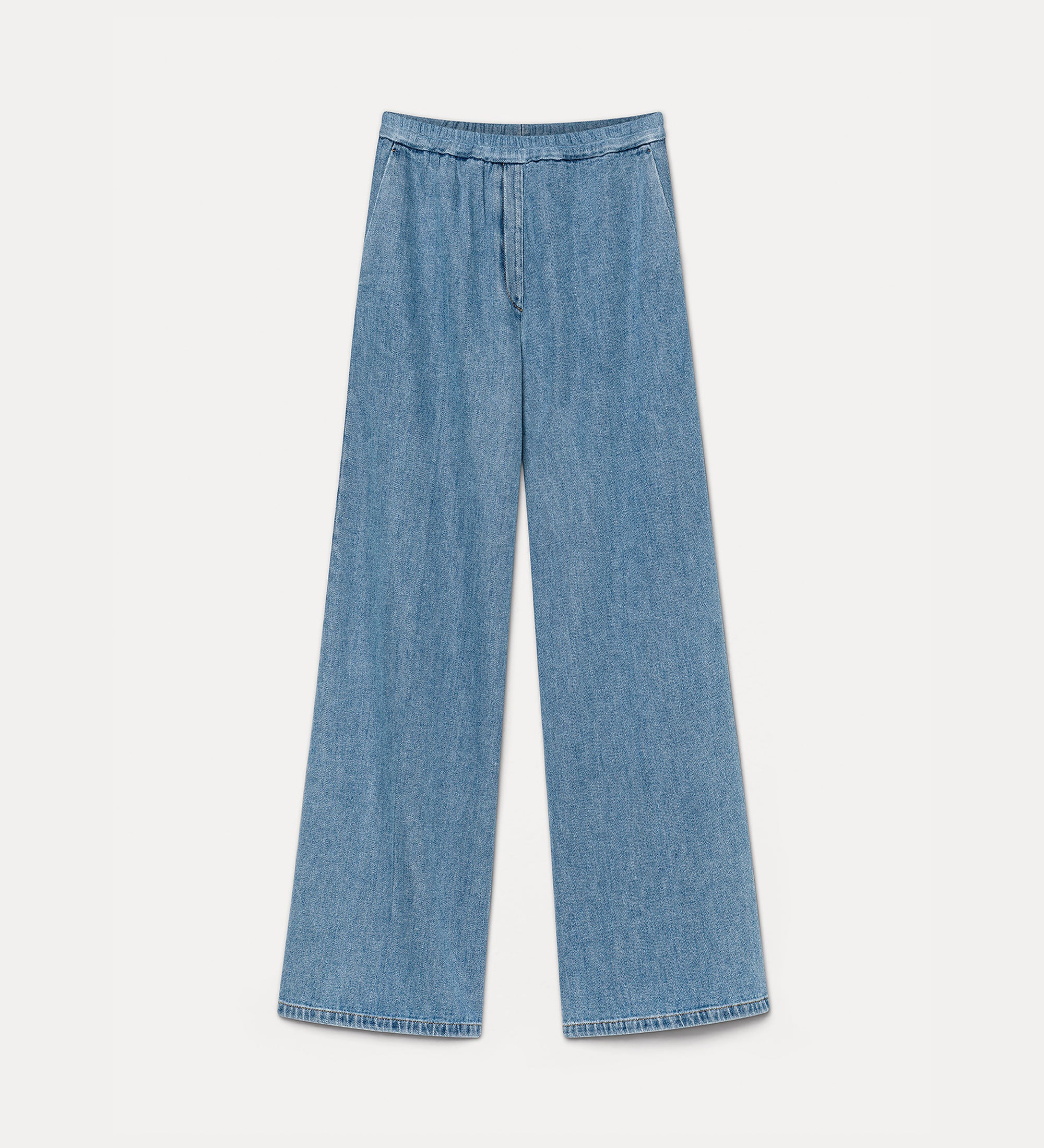 Forte pantaloni loose cavalry denim pantaloni indigo