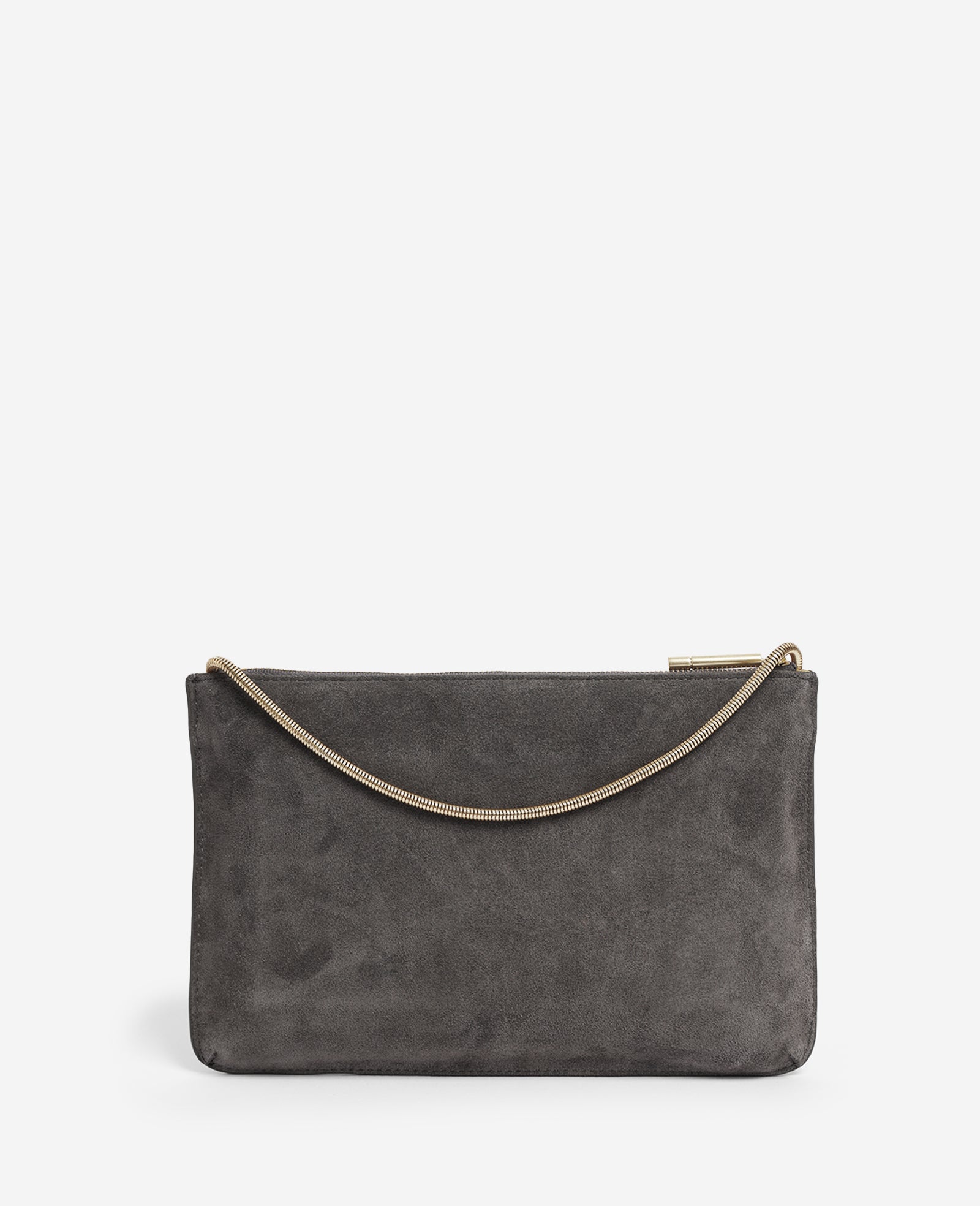 Kenneth Cole Reaction Bags Highline Suede Disco borsa a tracolla grigio acciaio in pelle
