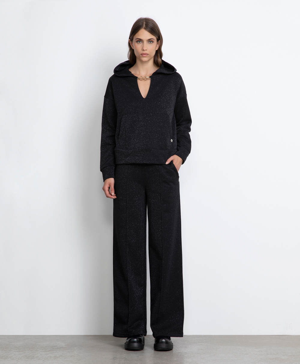 Markup Donna Jeans & Pantaloni Pantalone in felpa lurex pantalone
