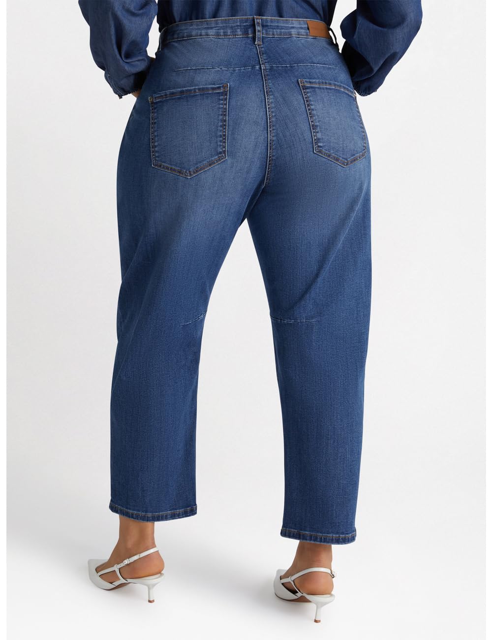 Fiorella Rubino Jeans Moon Fit jeans con micro strappi curvy