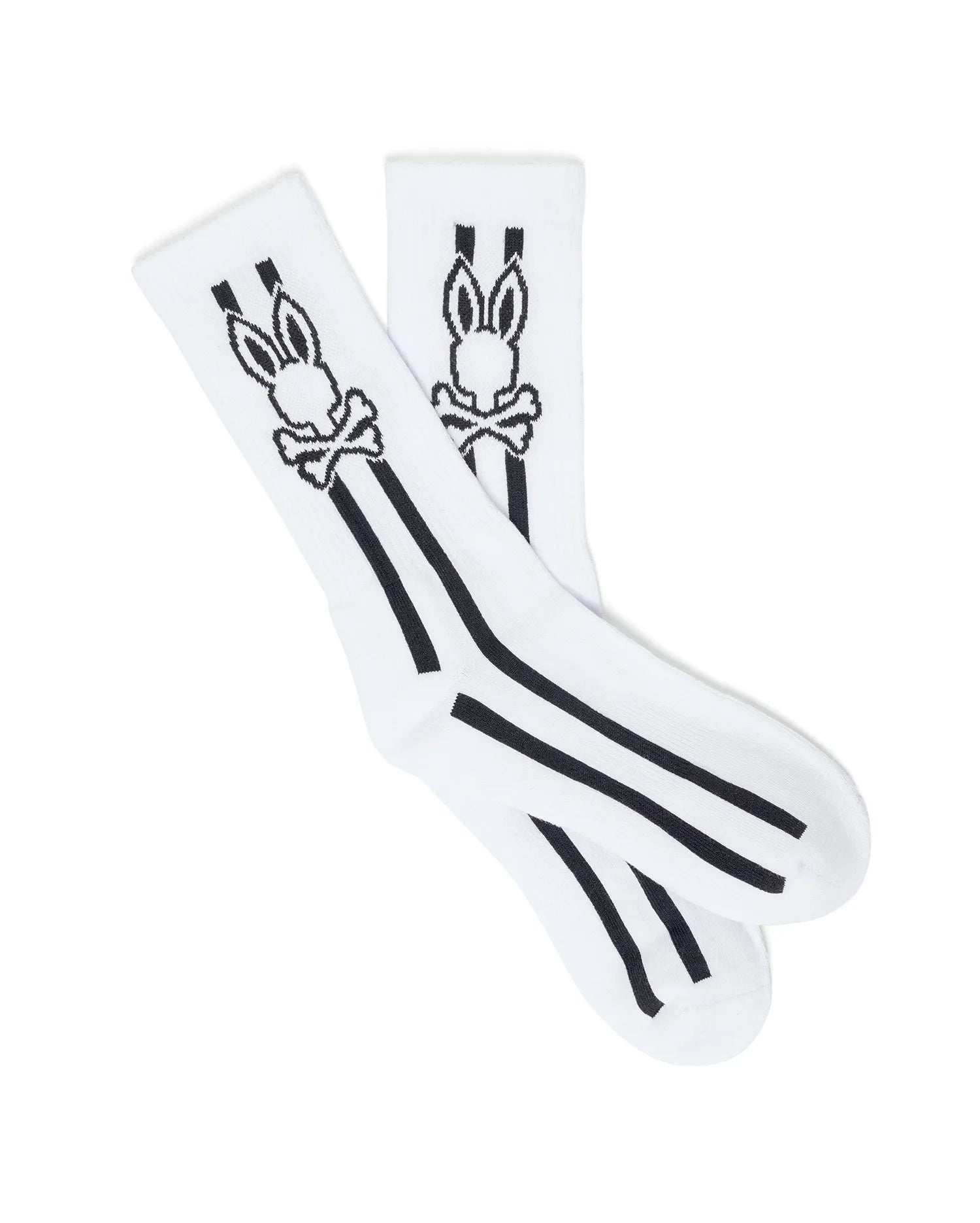 Psycho Bunny Accessories TY SPORT MO2200085 calze sportive bianche
