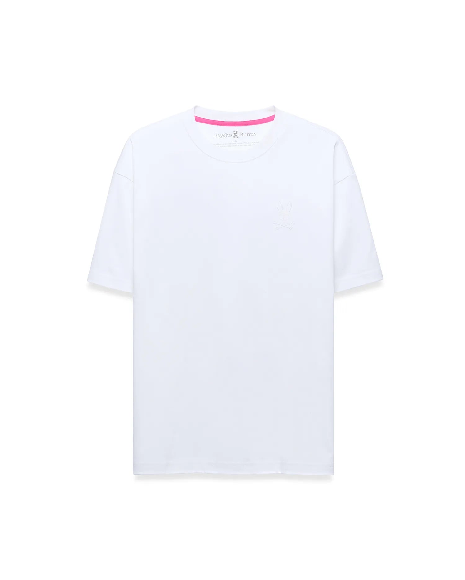 Psycho Bunny Oscar MT0200217 maglietta bianca 100% Pima oversize