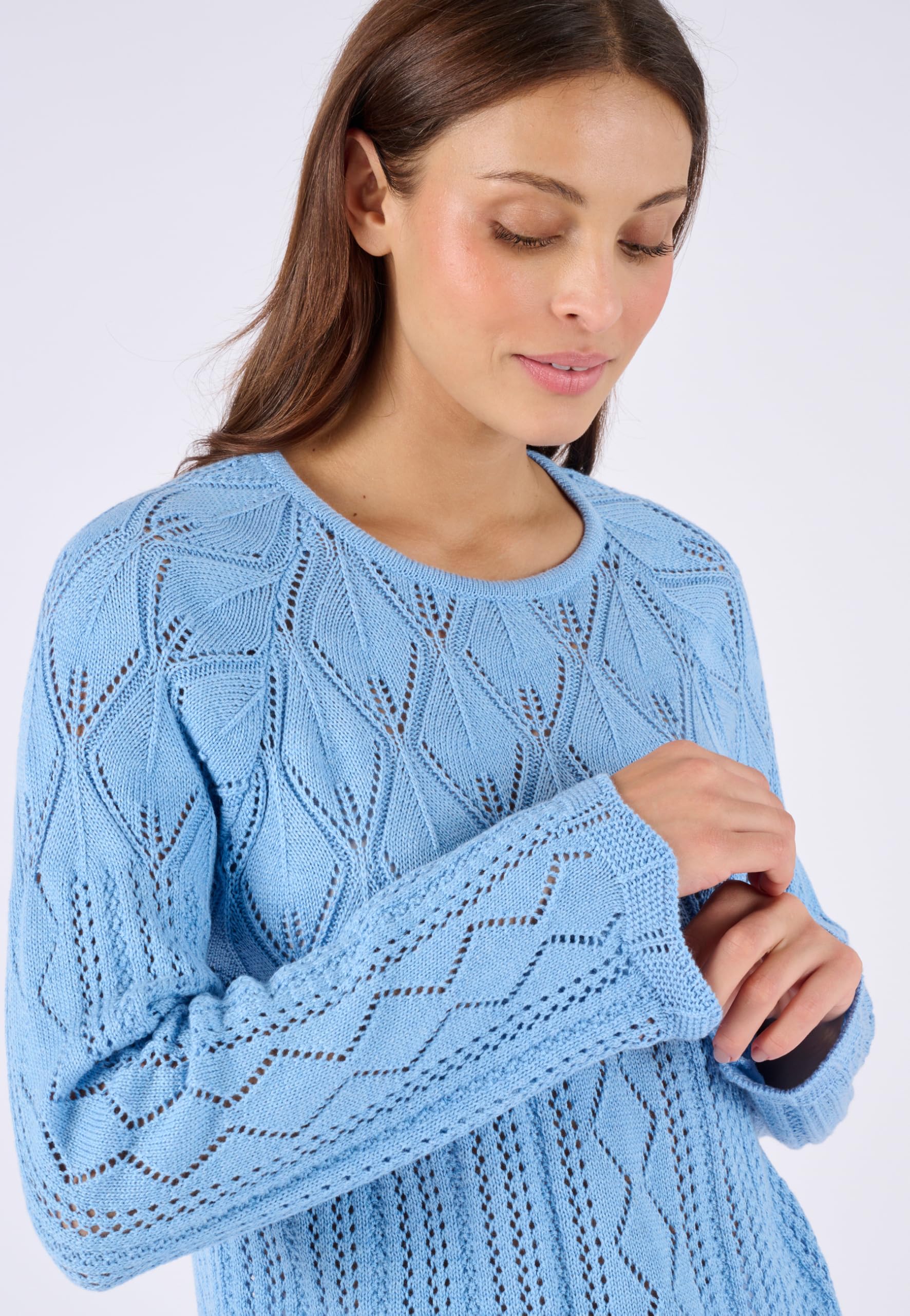 Damart Prêt-à-porter maglia traforata donna 50-52 cotone
