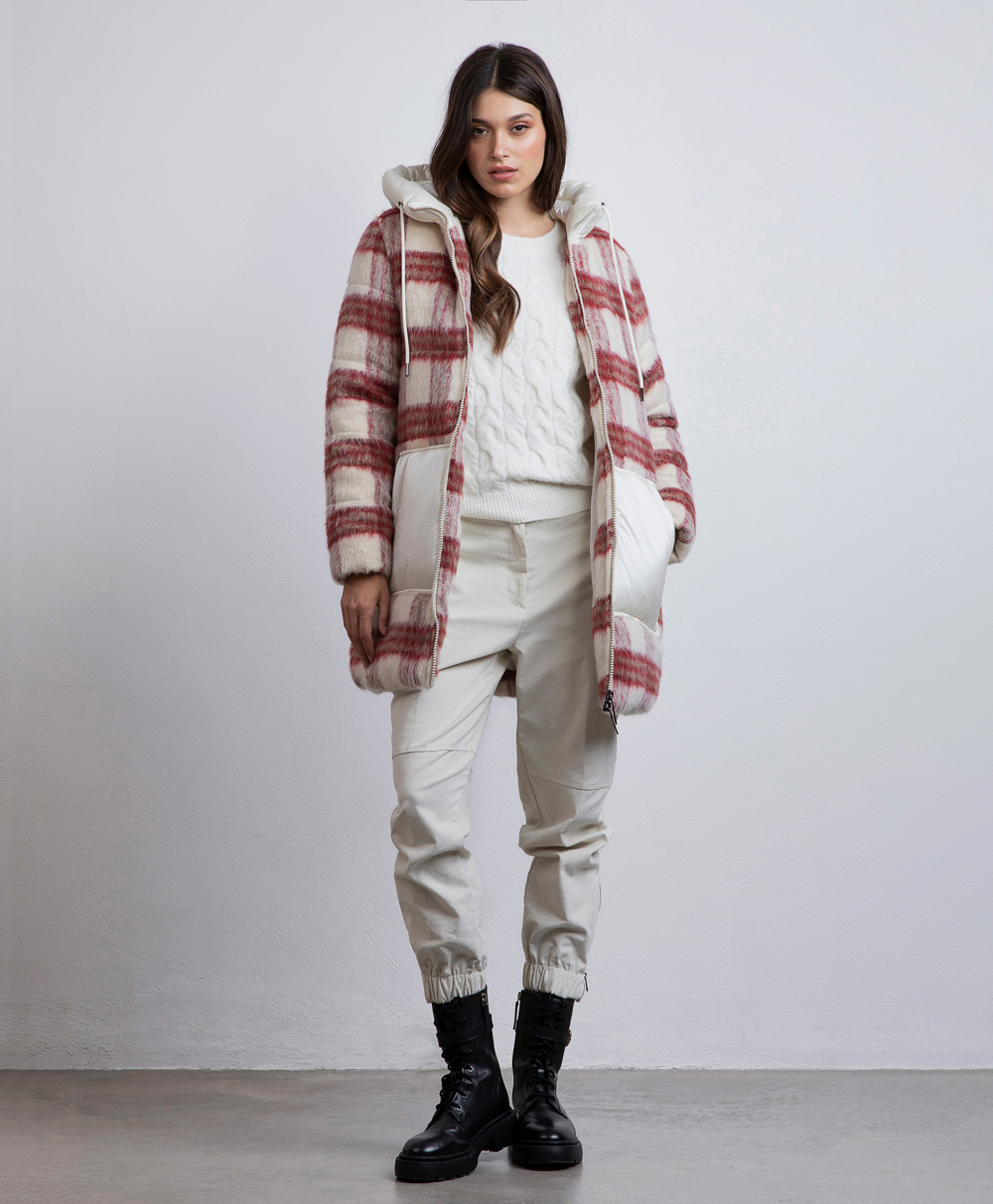 Markup Donna Giacche & Giubbotti Giubbino lungo check