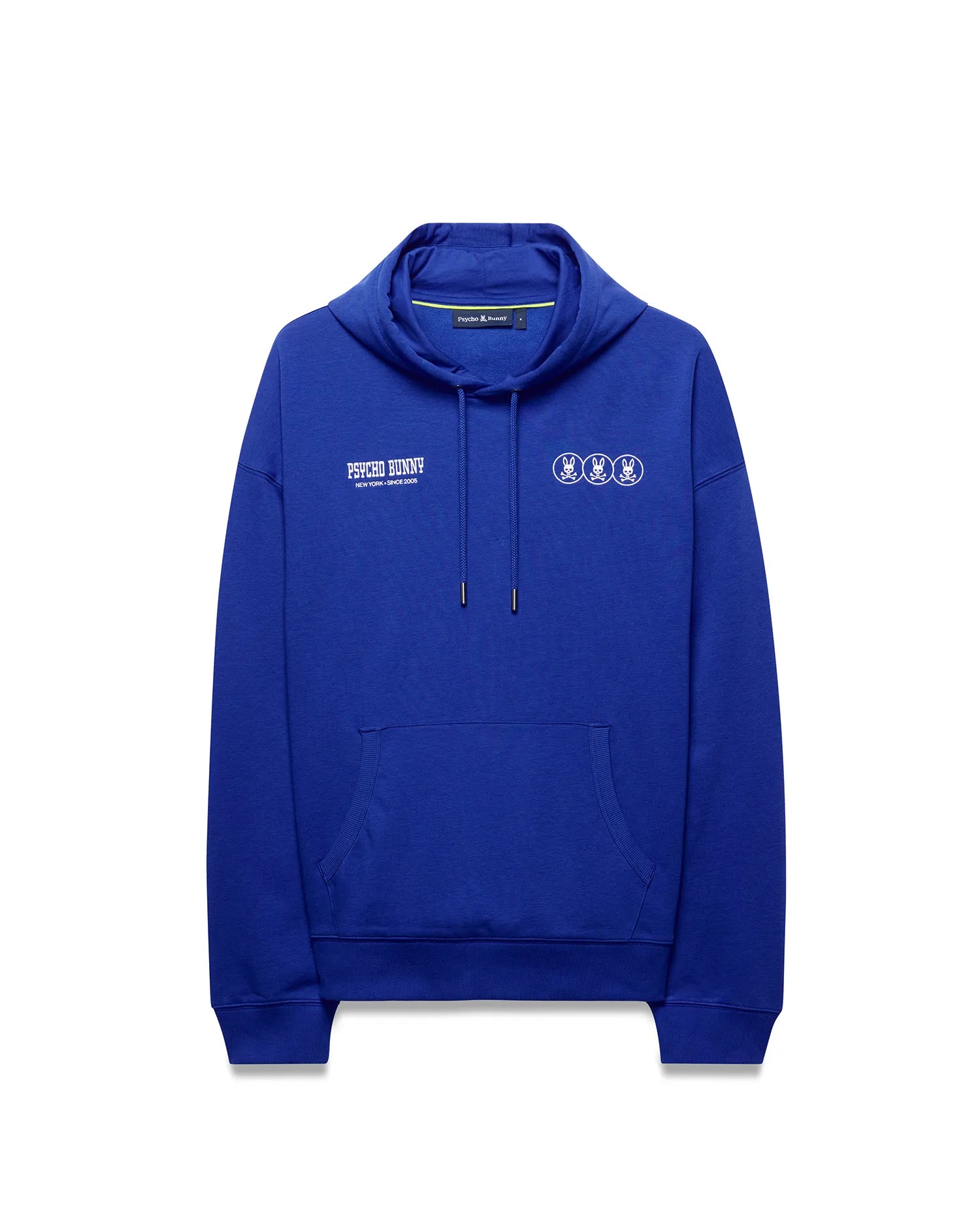Psycho Bunny Men's Sweatshirts & Hoodies Nathaniel Oversized Hoodie felpa blu oversize