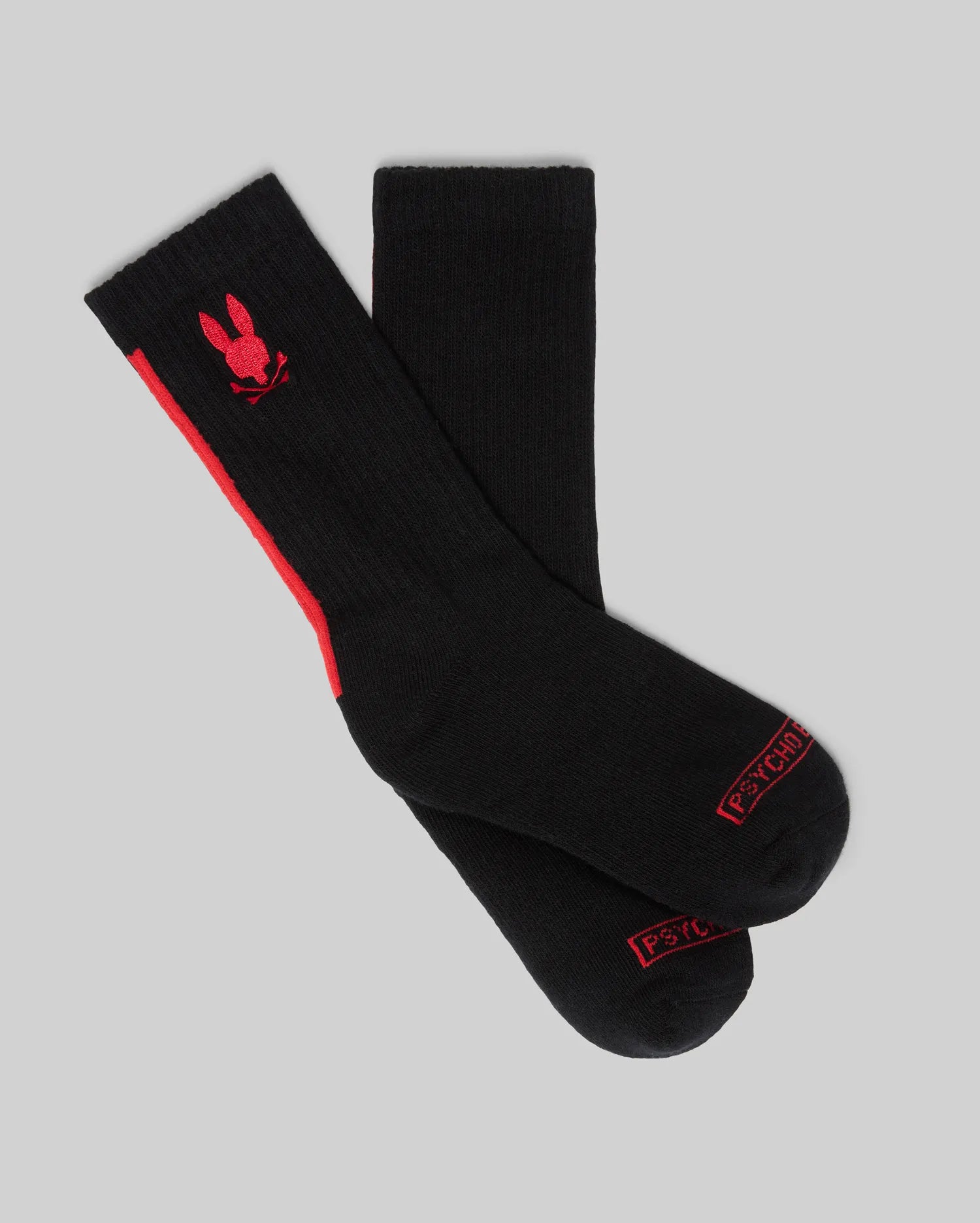 Psycho Bunny Kids Accessories Kids 3 Pack Sport Sock calze nere 3 paia