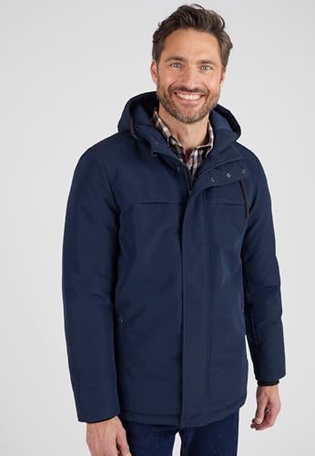 Damart Thermolactyl parka con cappuccio uomo blu XL