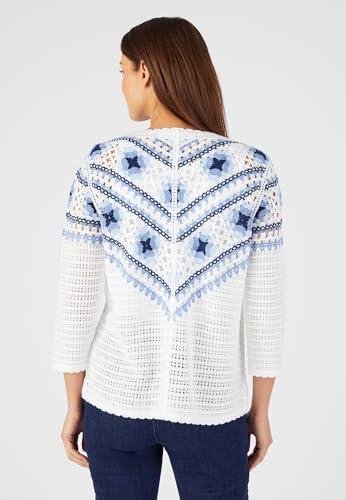 Damart Prêt-à-porter Maglione in maglia crochet colorato