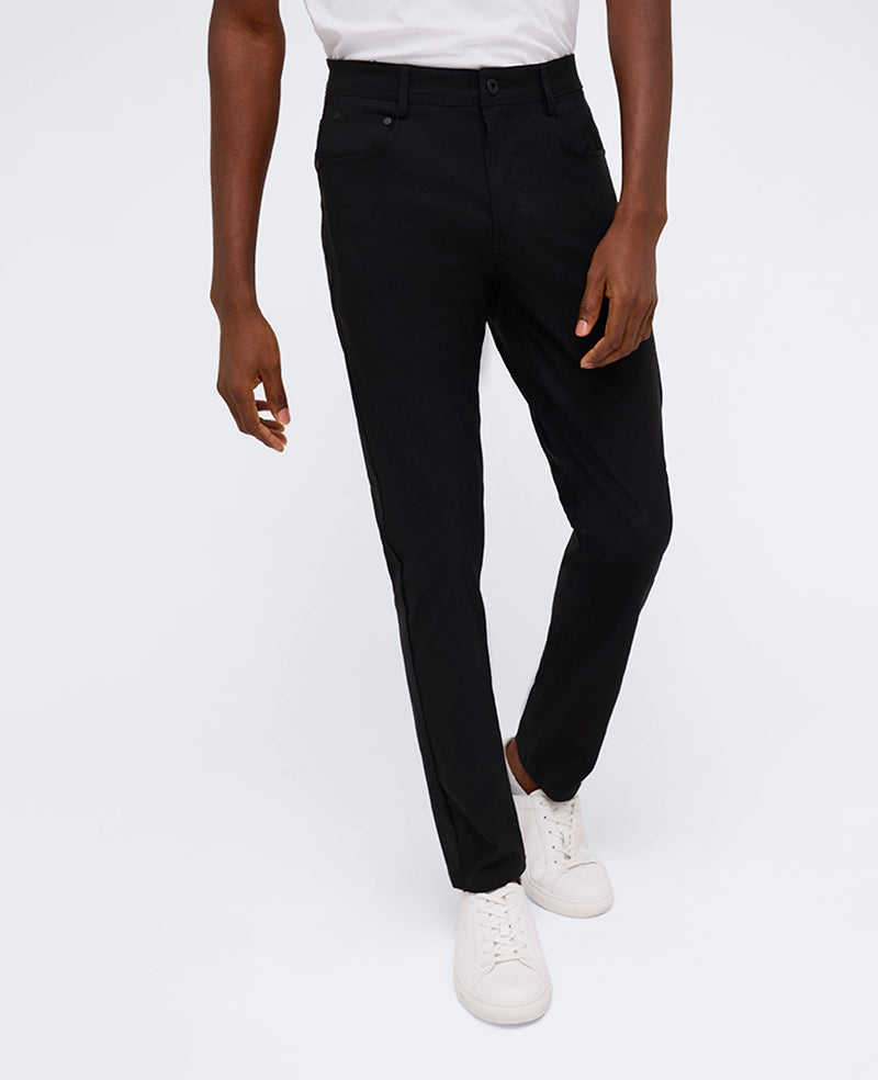 Kenneth Cole Reaction Clothing Slim Original Flex 5-Pocket Pant pantaloni neri