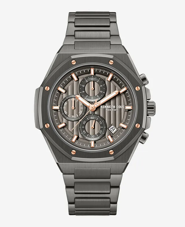Kenneth Cole Reaction Watches Dress Sport Chronograph orologio gunmetal
