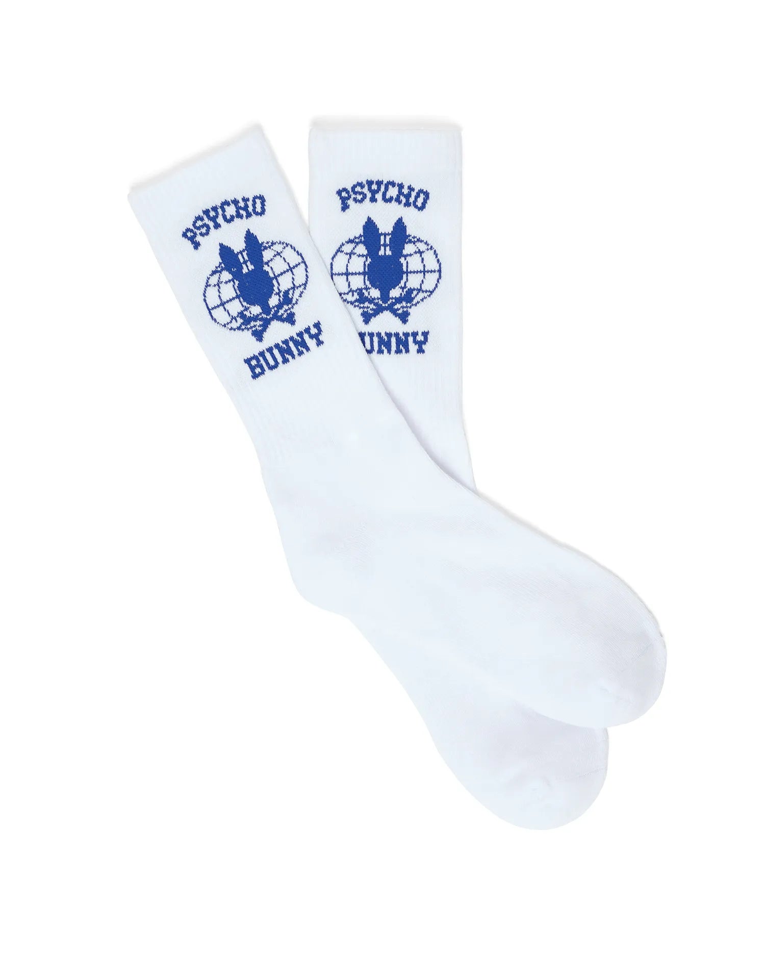 Psycho Bunny Accessories Men's Mike calze sportive bianche O/S cotone