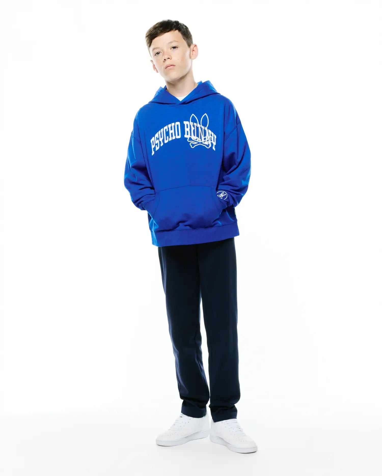 Psycho Bunny Kids Sweatshirts & Hoodies Nathaniel felpa surf blu