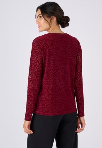 Damart Prêt-à-porter maglietta a maglia effetto dévoré donna