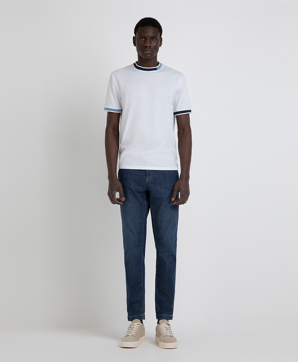 Markup Uomo Maglieria Girocollo jersey colli e polsi smacchinati maglia uomo