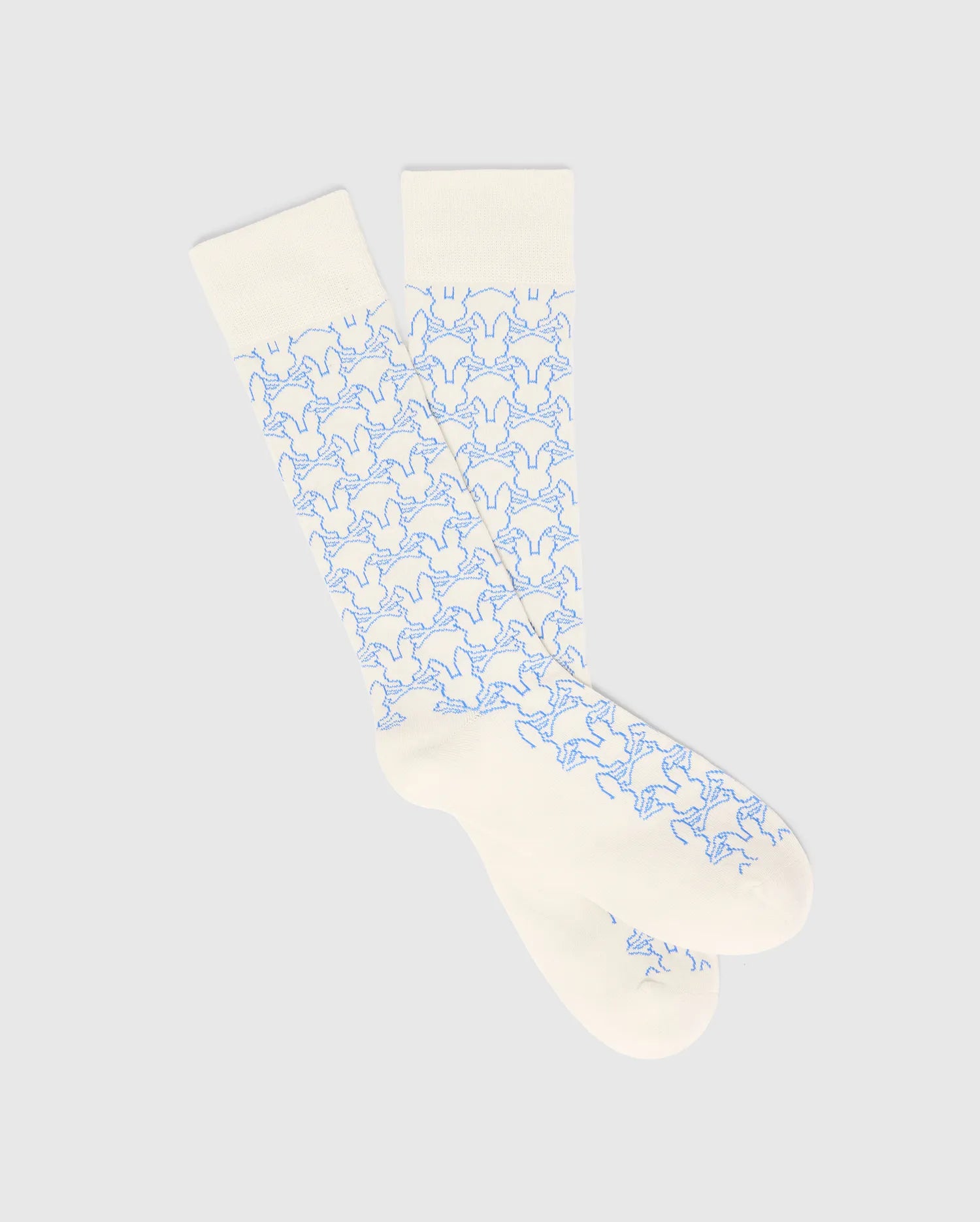 Psycho Bunny Accessories MENS OUTLINE BUNNY DRESS SOCK MO2200061 calze bianche