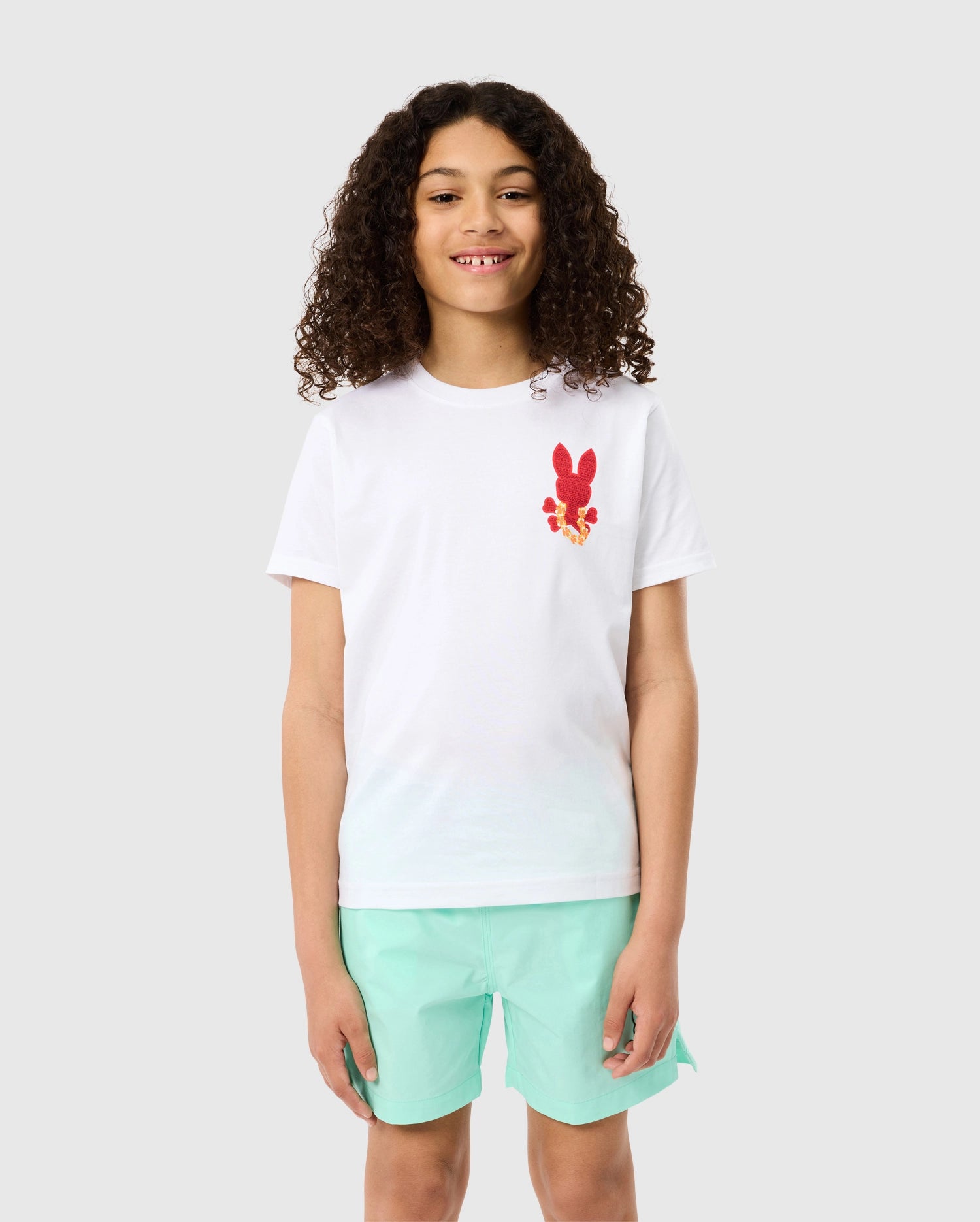 Psycho Bunny Kids Tees Hawaii City Tee B0U169Y1PC T-shirt bianca