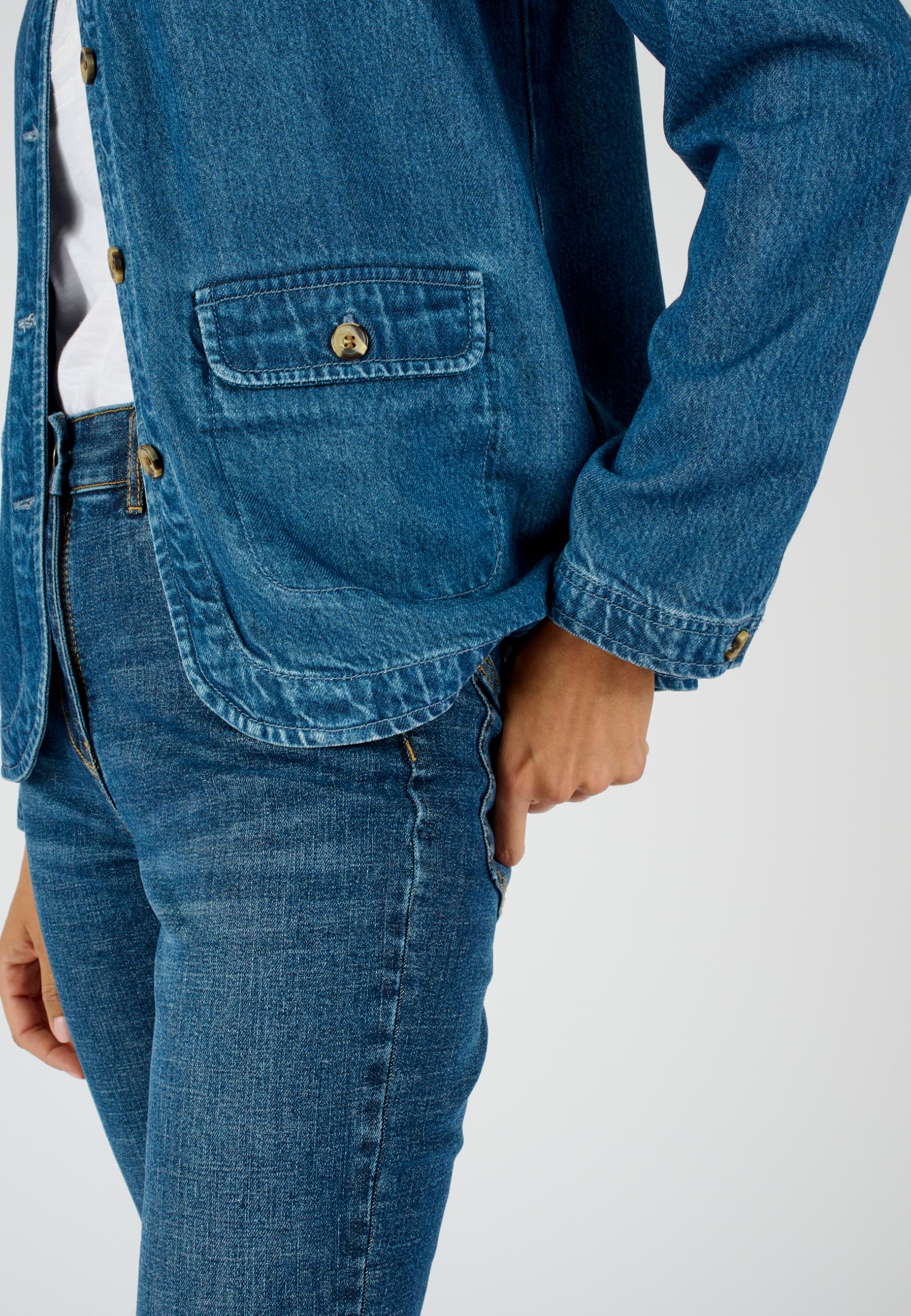 Damart Prêt-à-porter Giacca Misto Fibre Lyocell Tencel e Viscosa donna S