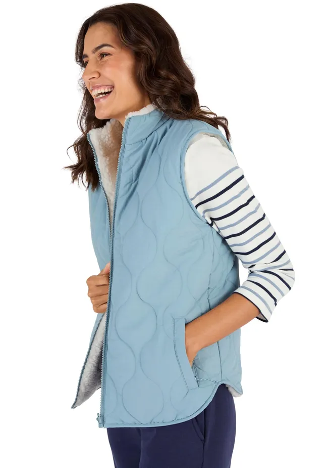 Damart Prêt-à-porter giacca smanicata reversibile donna 38-40