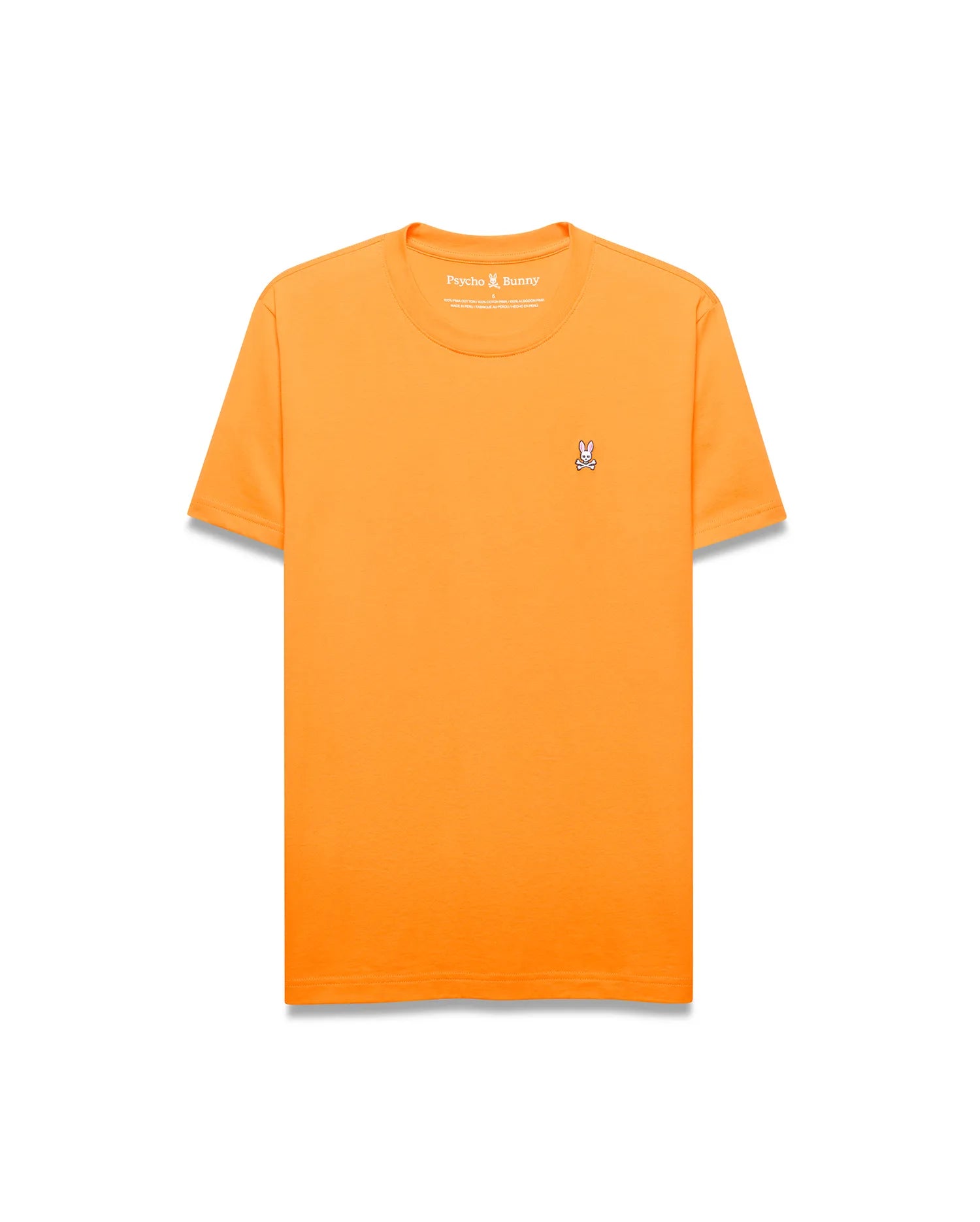Psycho Bunny Men's Tees Classic Crew Neck Tee maglietta arancione
