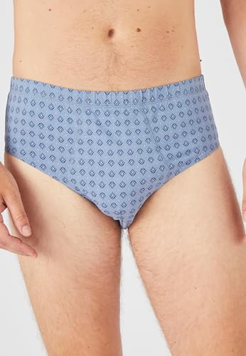 Damart Biancheria intima Set di 4 slip da uomo blu grafico S