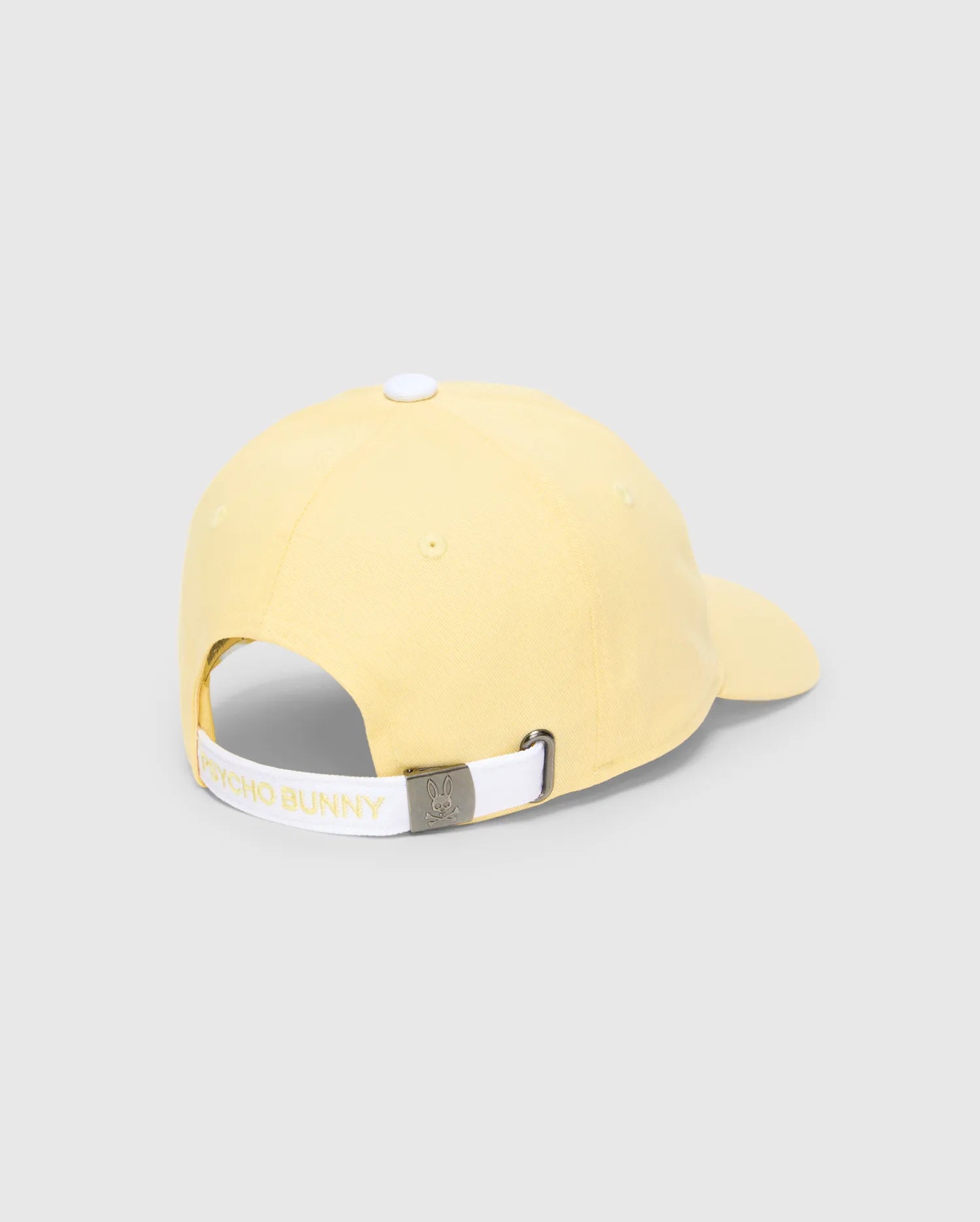 Psycho Bunny Accessories Women's Amaris Baseball Cap cappellino giallo pastello regolabile