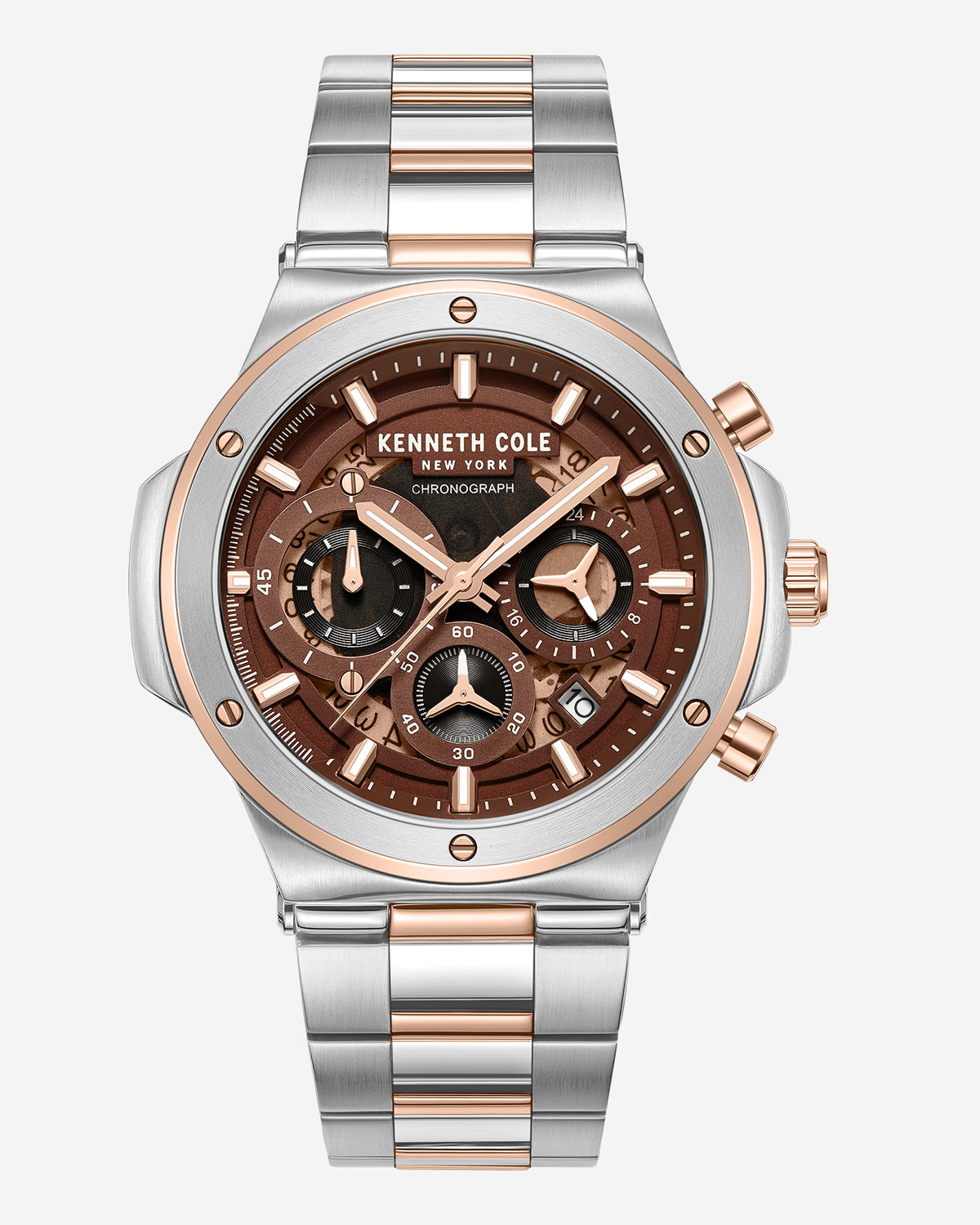 Kenneth Cole Reaction Watches Contrast Dress Sport orologio bicolore