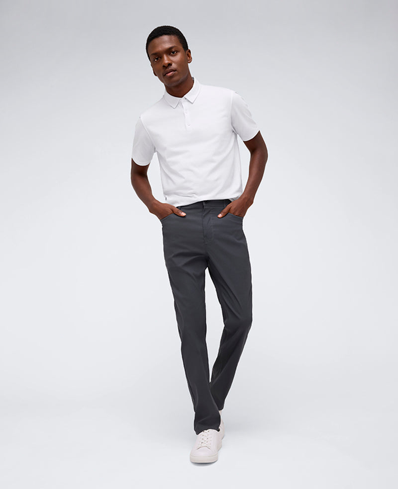 Kenneth Cole Reaction Slim Original Flex 5-Pocket Pant pantaloni grigi idrorepellenti