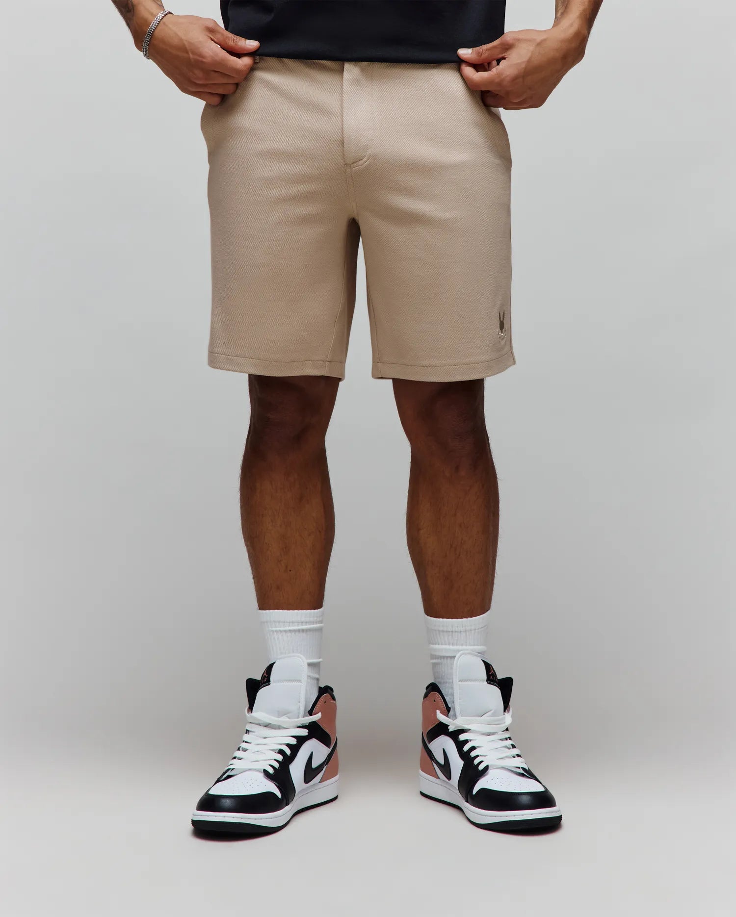 Psycho Bunny Men's Shorts Shiro Twill Short 8 1/2" 213 Oxford Tan regular