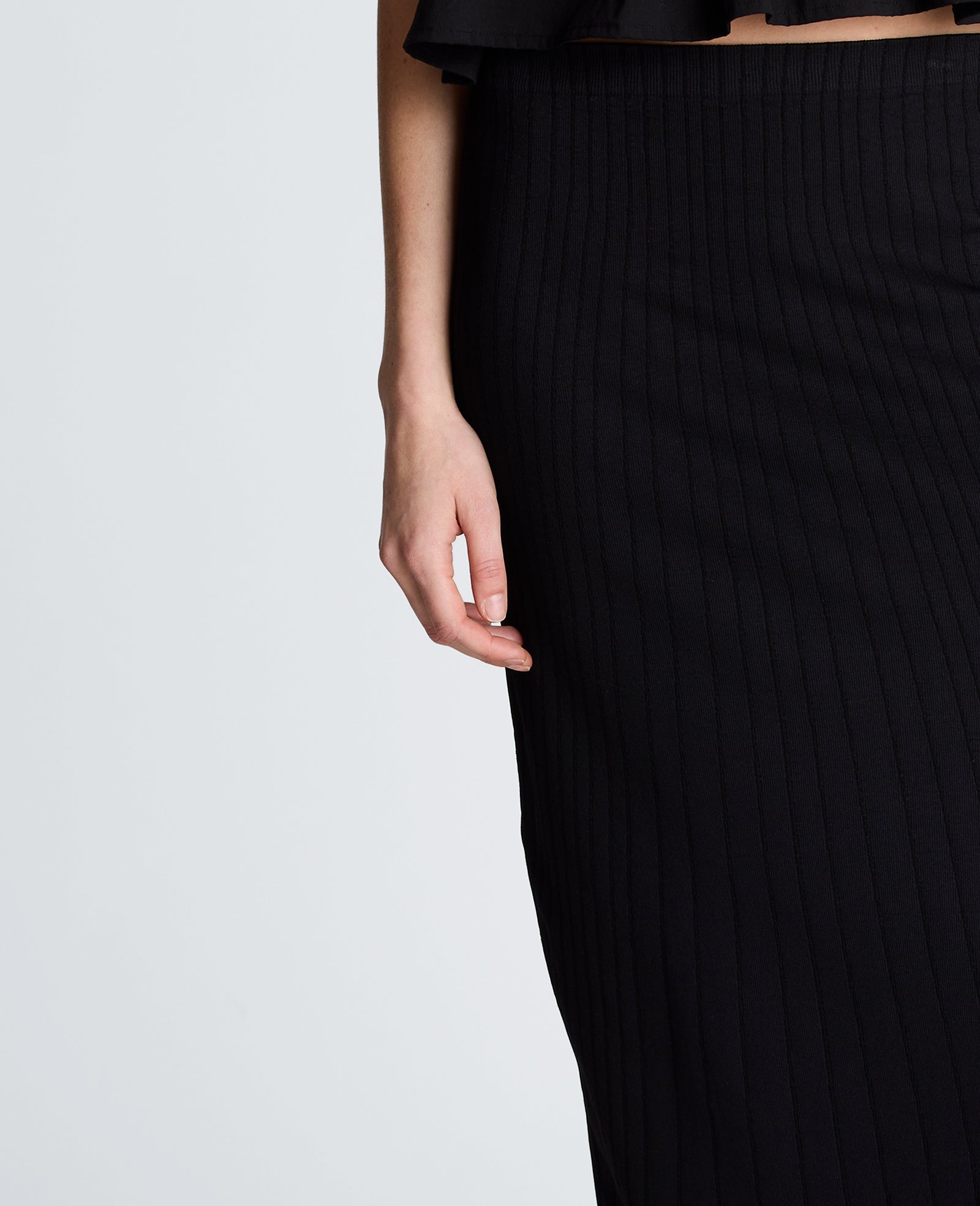 Kenneth Cole Reaction Clothing Pull On Midi Skirt gonna nera