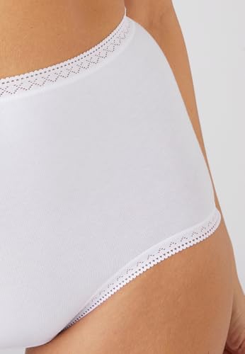 Damart Biancheria intima set 3 mutandine cotone elasticizzato + 1 bianco S