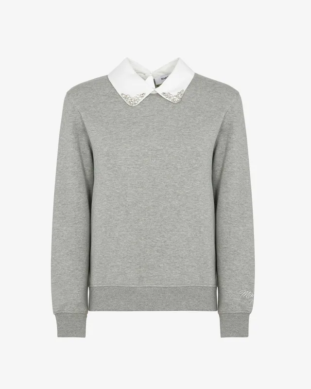 Markup Donna T-Shirt & Felpe Felpa con collo in popeline