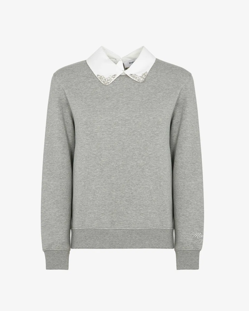 Markup Donna T-Shirt & Felpe Felpa con collo in popeline