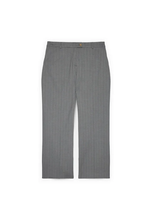 Fiorella Rubino Pantaloni Wide Leg pantaloni taglia 52 Plus gessati