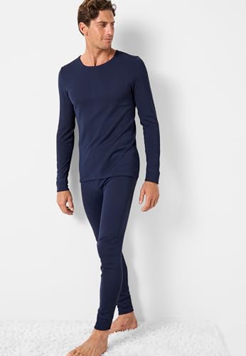 Damart Thermolactyl T-shirt con scollo tondo a coste felpate maniche lunghe uomo