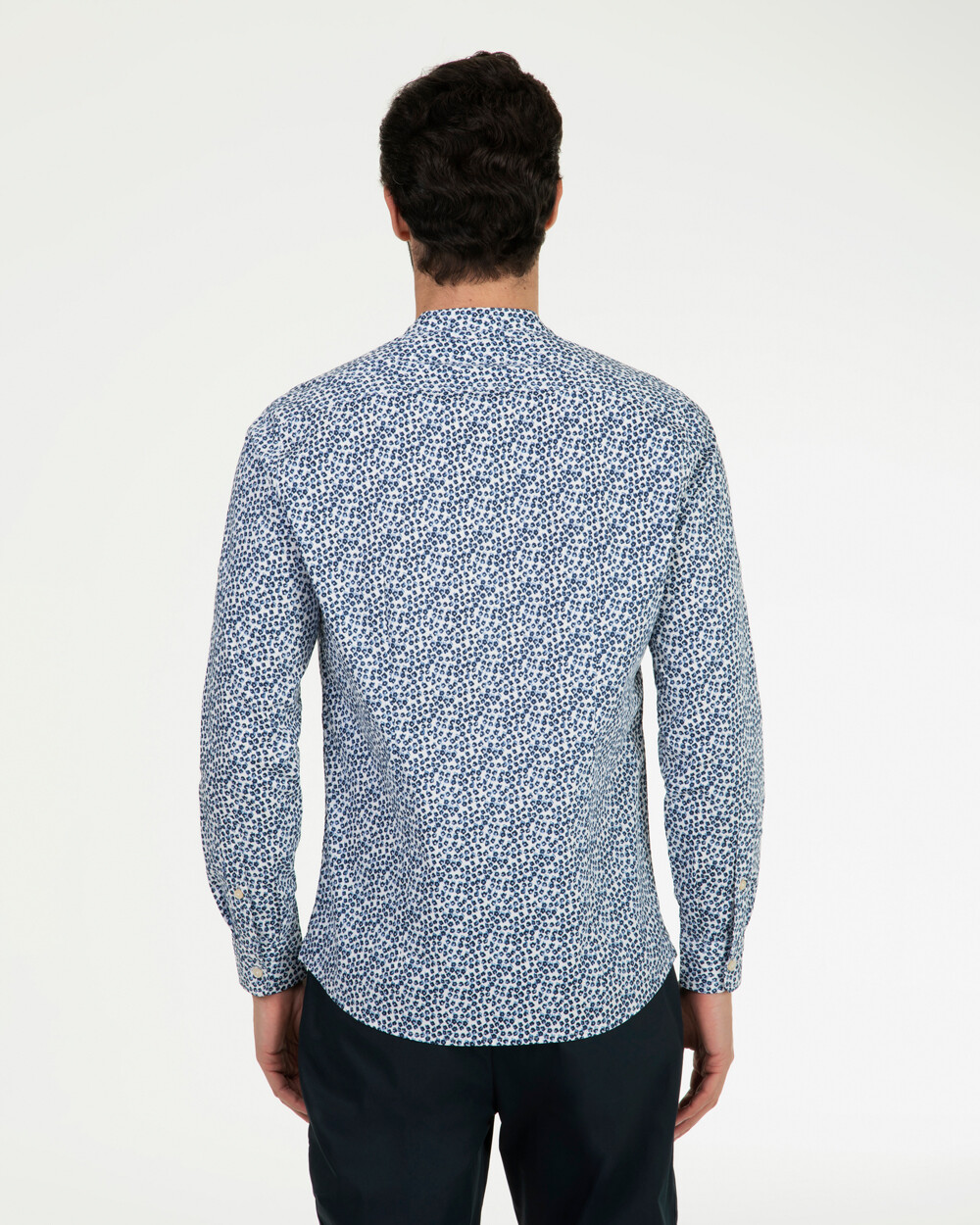 Markup Uomo Camicie Camicia coreana micro fiorata camicia