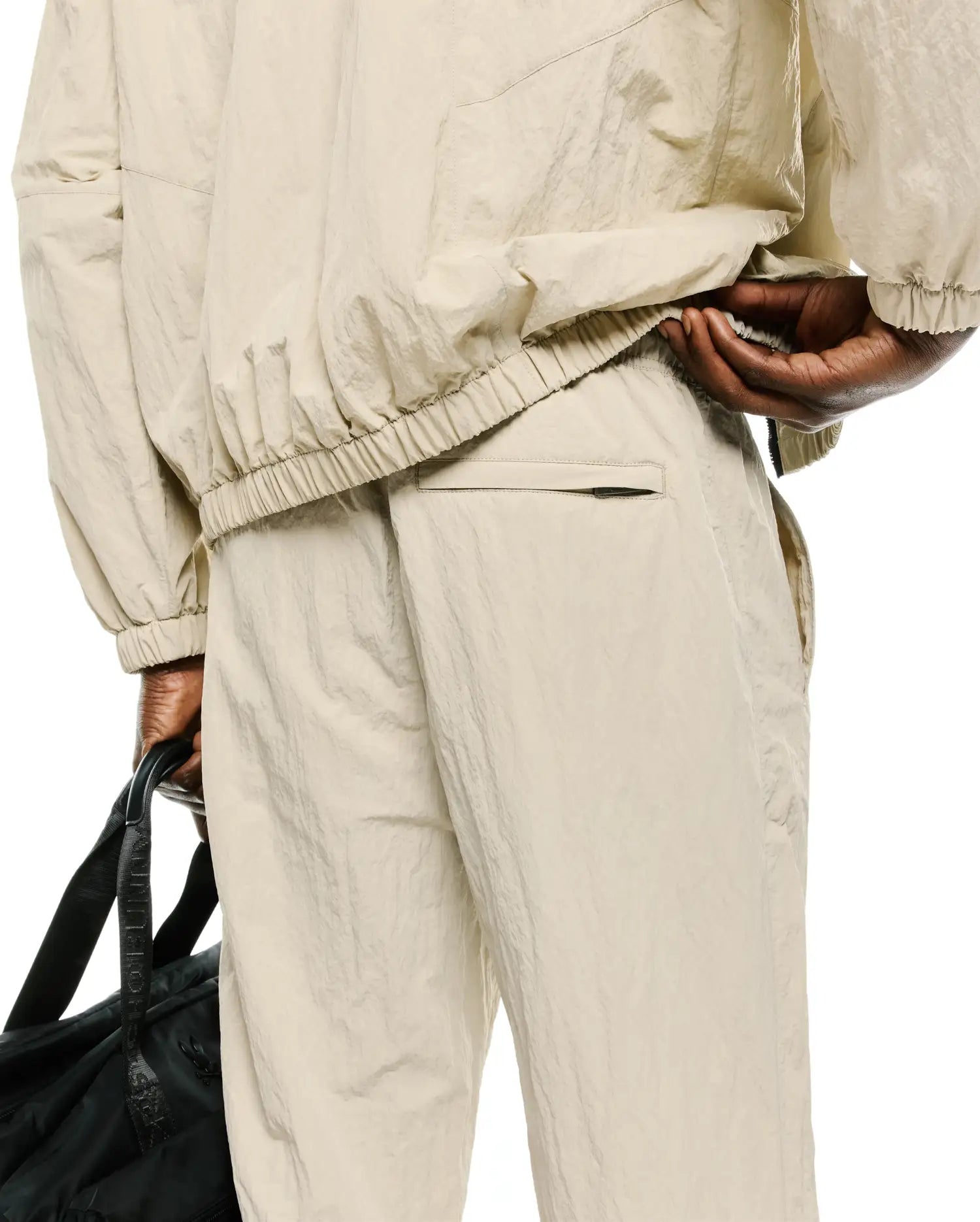 Psycho Bunny Men's Pants Alder Relaxed Fit Nylon Pants pantaloni beige