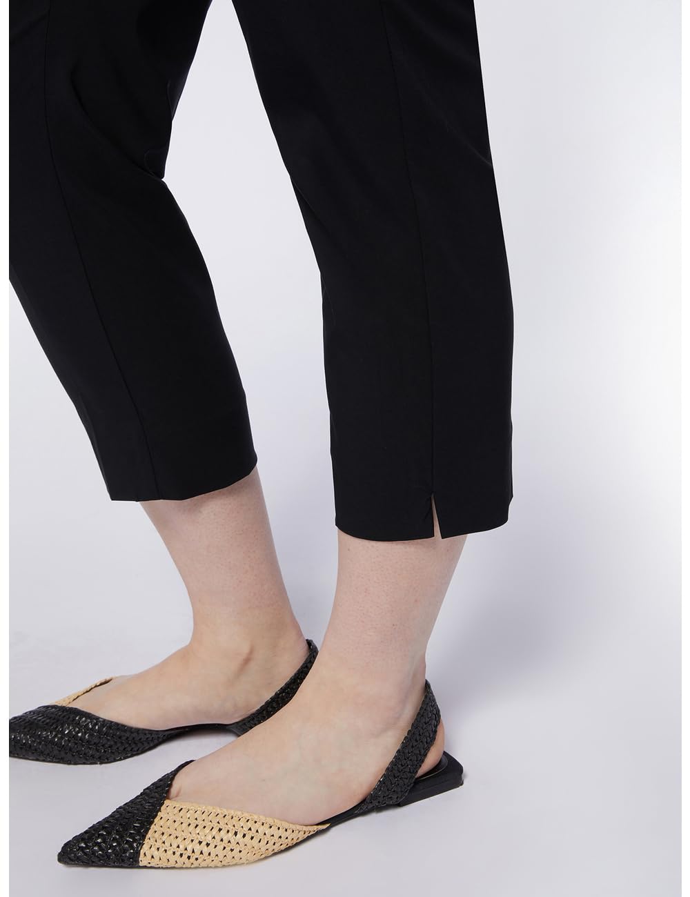 Fiorella Rubino Pantaloni Capri pantaloni neri S Plus stretch