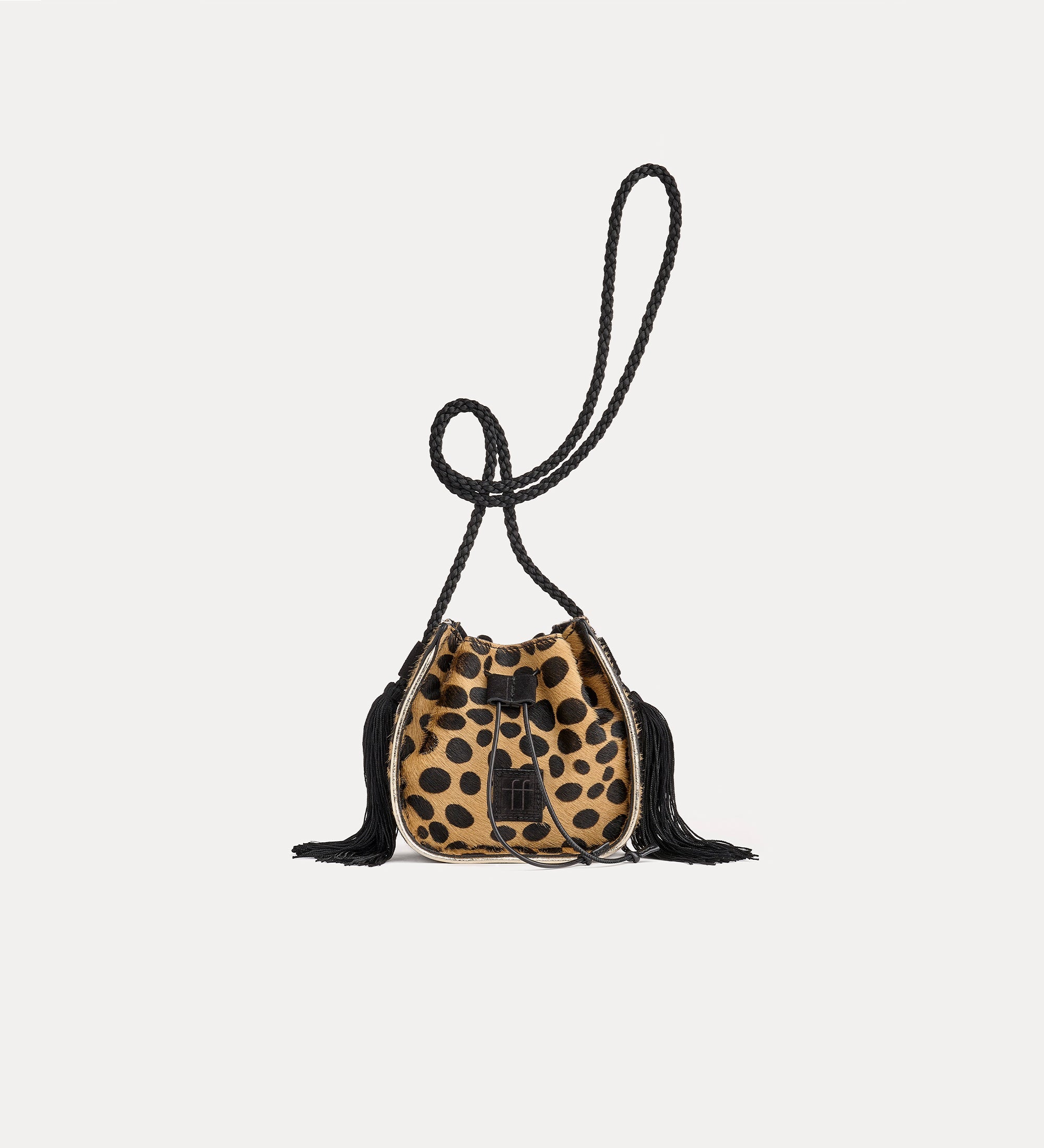 Forte borse e cinture 15215 borsa secchiello mini noisette