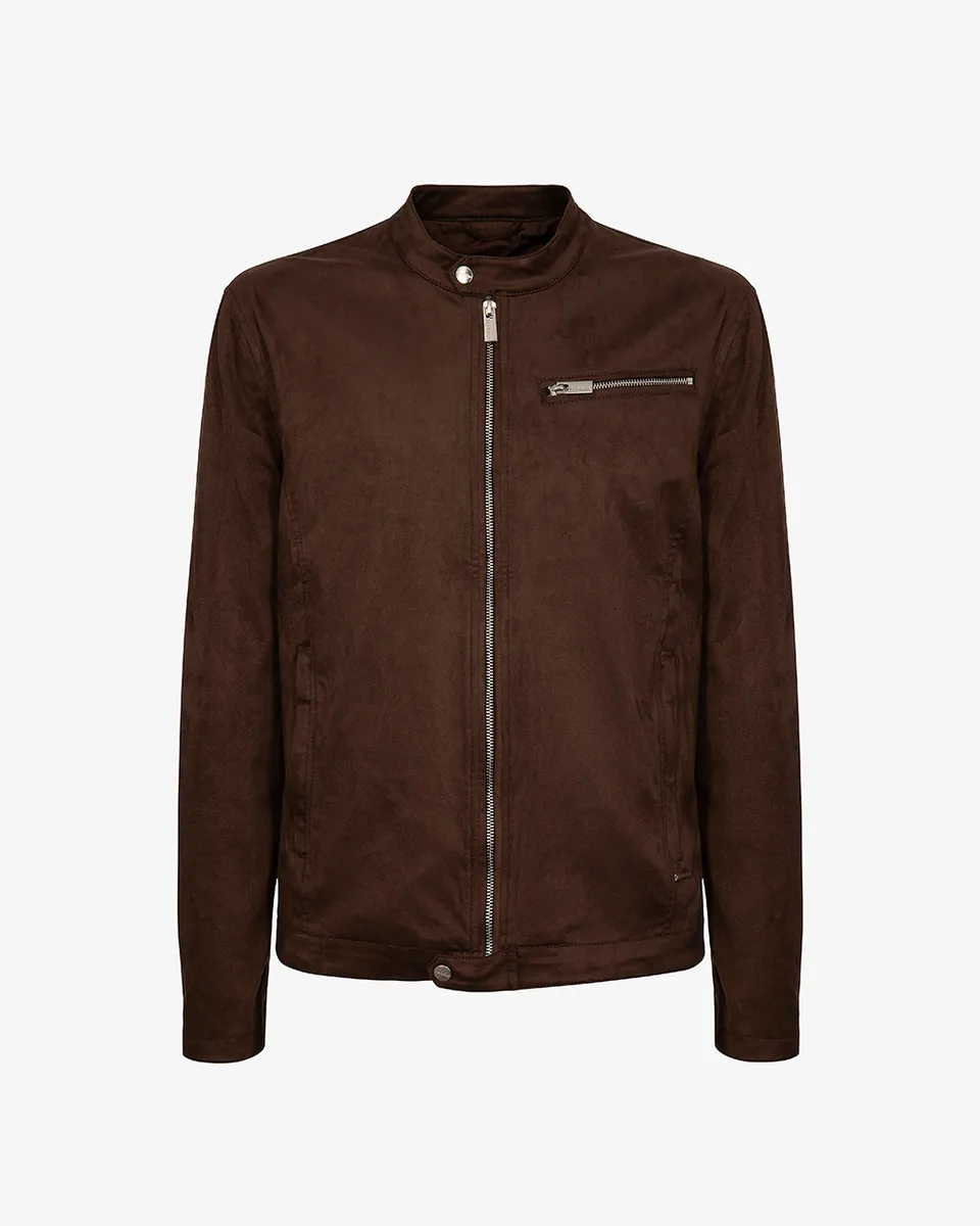 Markup Uomo Giacche & Giubbotti Biker effetto camoscio