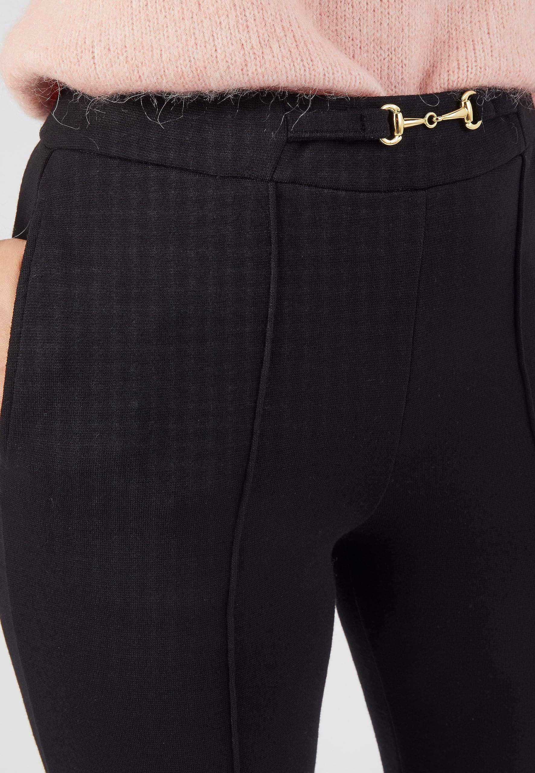 Damart Thermolactyl pantaloni dritti in maglia Milano 27, 40, 56 neri in lana