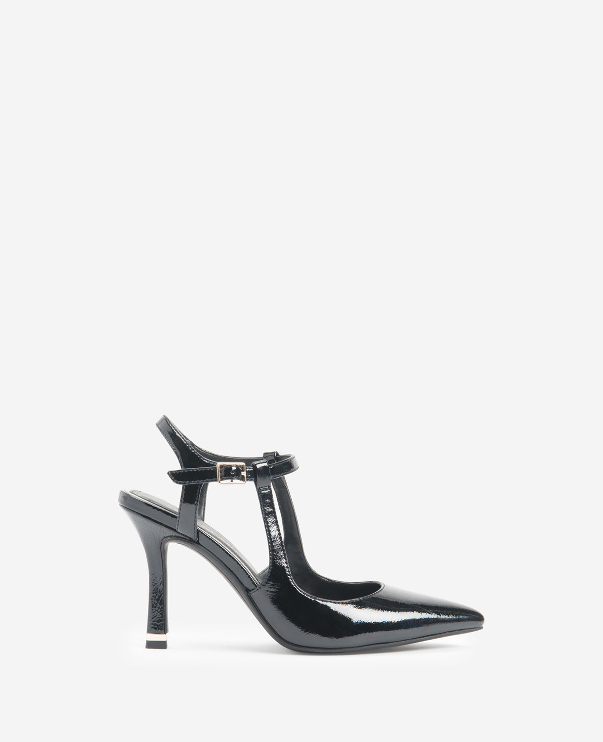 Kenneth Cole Reaction Shoes Romi Patent Slingback Heel décolleté nere, tacco 4 pollici