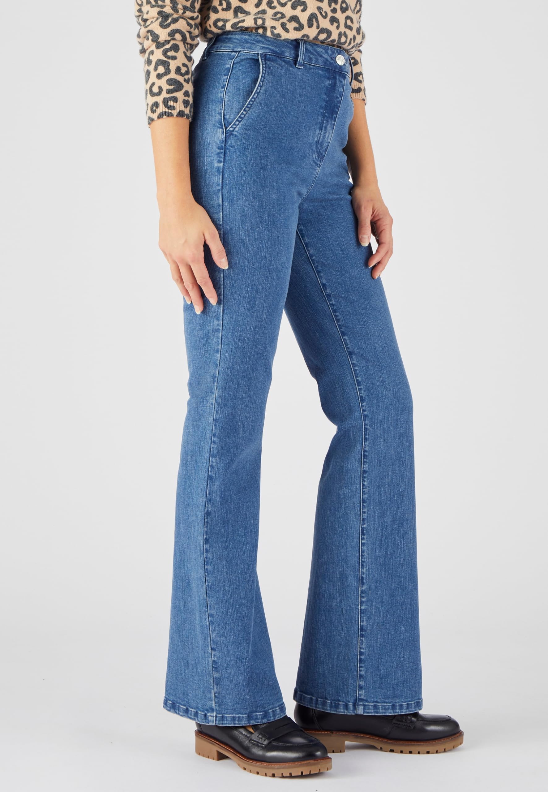 Damart Prêt-à-porter jeans flare vestibilità aderente