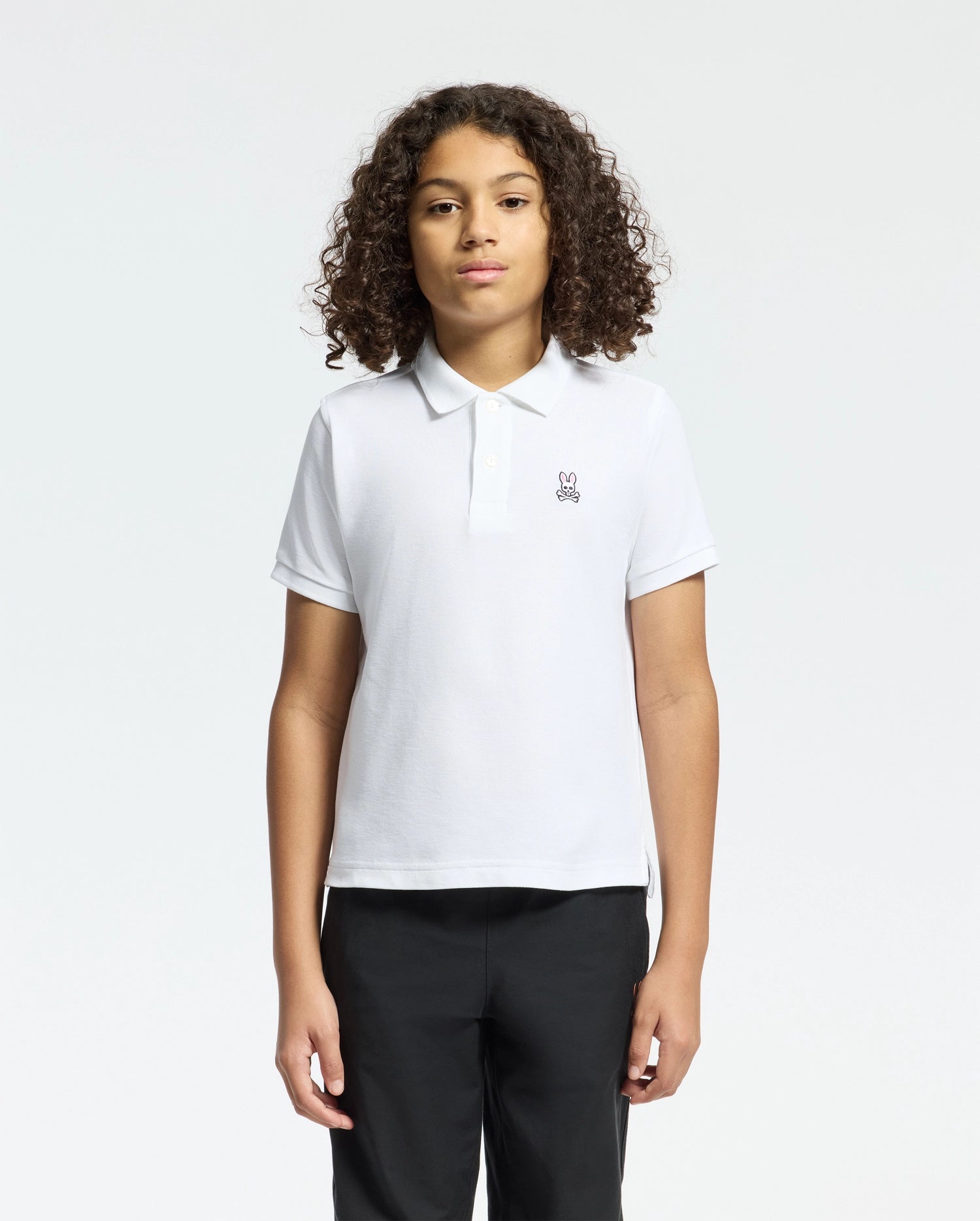 Psycho Bunny Kids Polo Shirts KIDS CLASSIC PIQUE POLO SHIRT polo bianca