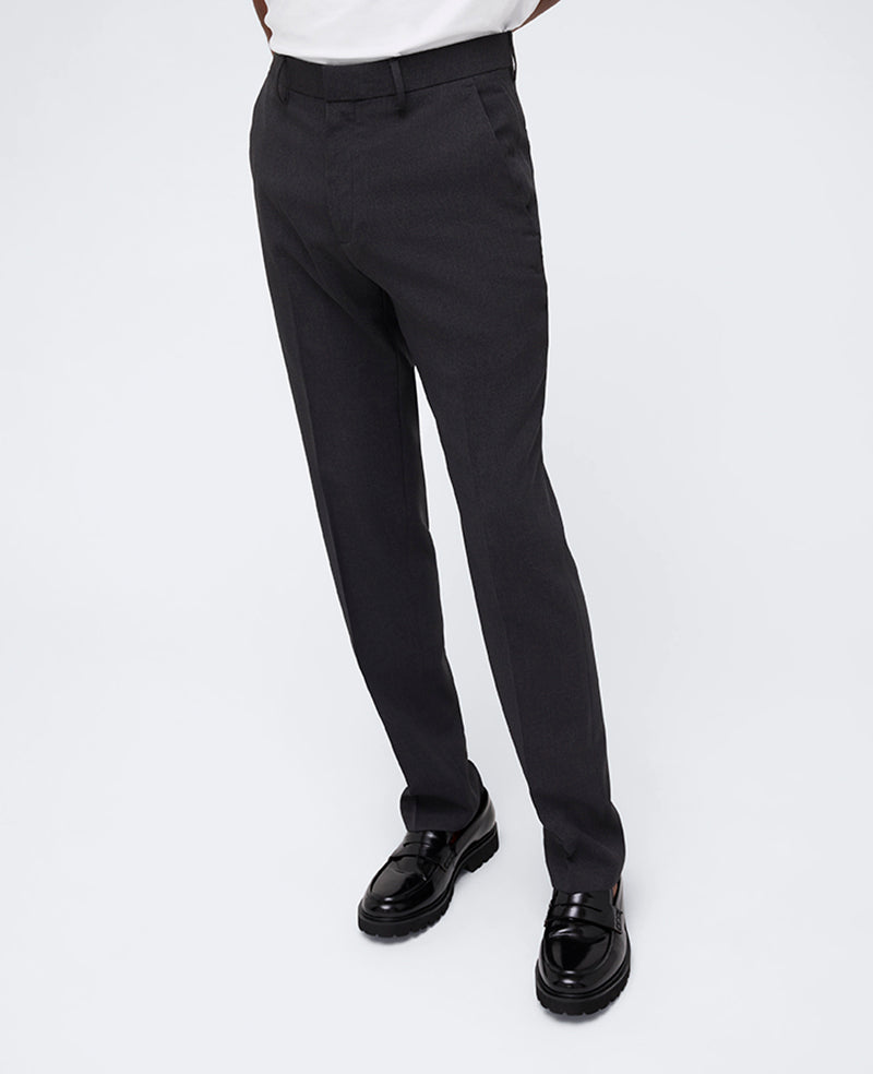 Kenneth Cole Reaction Clothing Slim-Fit Tic Weave Dress Pant pantaloni antracite