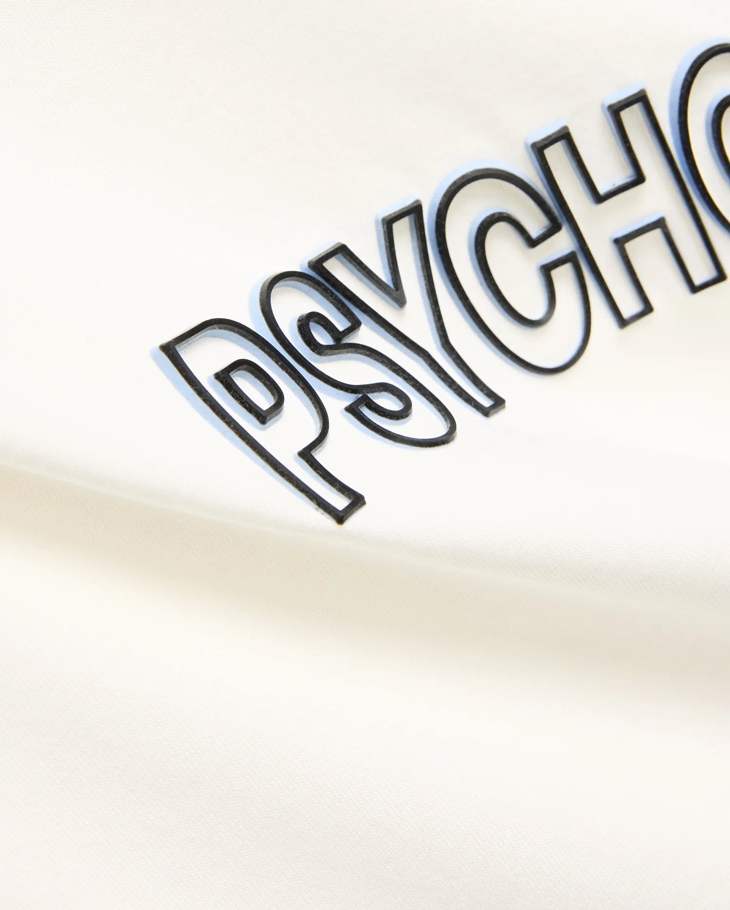 Psycho Bunny Men's Tees Men's Joji Wordmark Graphic Tee maglietta ecru