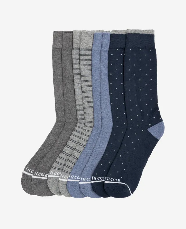 Kenneth Cole Reaction Clothing Half Cushion Dress Crew Socks 4-Pack calze uomo 4 paia