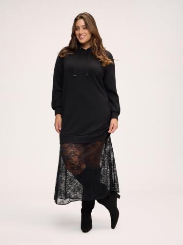 Fiorella Rubino Vestiti Vestito in felpa con gonna in pizzo M Plus