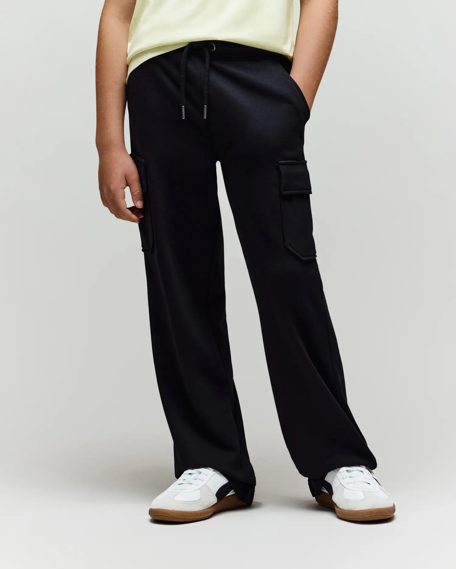 Psycho Bunny Kids Bottoms Nash Cargo Sweatpant KB0800004 Pantaloni cargo neri
