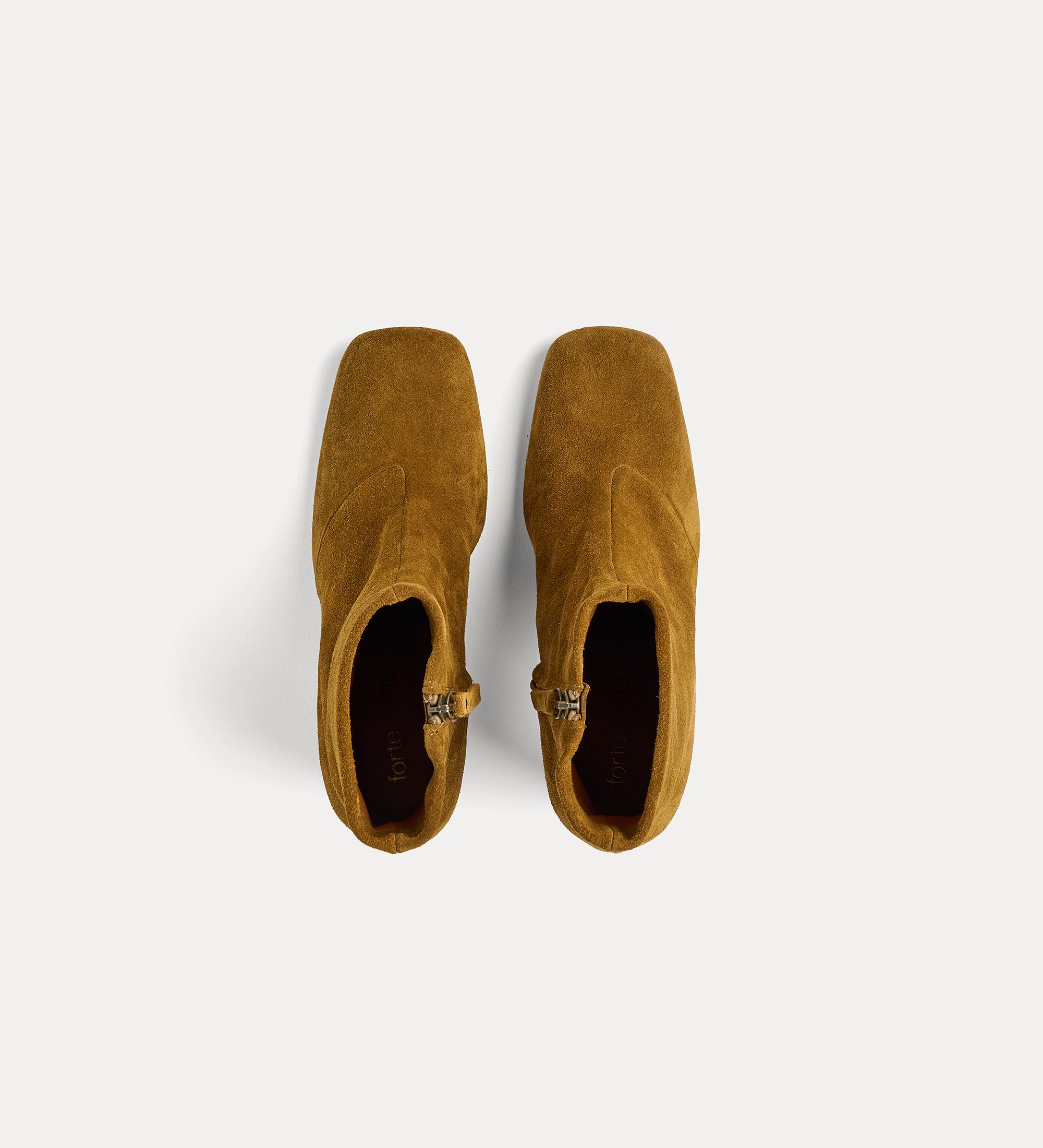 Forte Scarpe stivaletti suede vintage tacco sagomato
